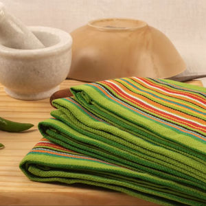 <b>Microfiber</b> Bamboo-Green Kitchen <b>Towel</b> 100% Cotton Quick-Dry Woven Linen Pack of 12 for Home Hotels Restaurants for Salsa Golf - Product Image 1