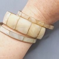HF Crafts 'Bracelet de manchette en corne de buffle naturelle de haute qualité fait à la main Bracelets en cristal pour femmes à faible coût
