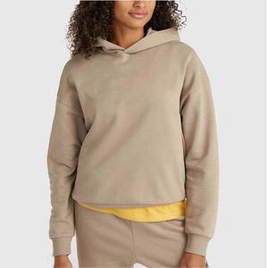 เสื้อฮู้ด400gsm หนาแบบเรียบลำลองสำหรับผู้หญิงเสื้อมีฮู้ดผ้าฟลีซโอเวอร์ไซส์ผลิตได้ตามแบบ - Product Image 6