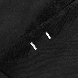Sweat-shirt unisexe surdimensionné en coton lourd de haute qualité avec logo personnalisé, sweat-shirt noir uni, sweat-shirt pour homme délavé - Product Image 4