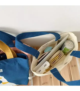 กระเป๋าผ้าใบผ้าฝ้ายออกแบบได้ตามต้องการกระเป๋าช้อปปิ้งพิมพ์โลโก้กระเป๋าสะพายไหล่นำกลับมาใช้ใหม่ได้ - Product Image 2