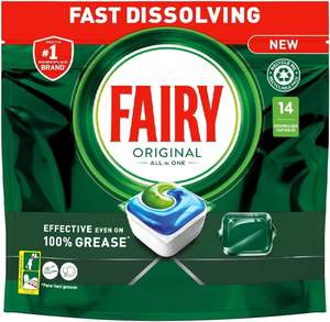 Pastillas para Lavavajillas Fairy All-In-1 Original, 14 Cápsulas – Limpieza Potente Incluso en Grasa Seca. - Product Image 6