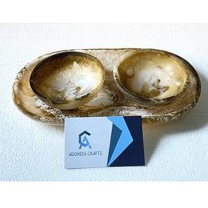 Mini bol en résine de couleur personnalisée, plateau de service décoratif pour la maison, la cuisine, la décoration de table quotidienne et de mariage, pour les fêtes, les bols à fruits secs - Product Image 2