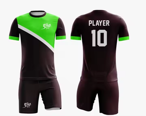 ชุดเครื่องแบบฟุตบอลแบบกำหนดเองของเยาวชนผ้าดูดความชื้นและชื่อผู้เล่น - Product Image 2