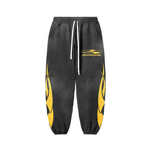 Chándal desgastado de felpa francesa de alta venta de estilo callejero, chándal Sexy informal de manga Regular para hombre de buena calidad - Product Image 5