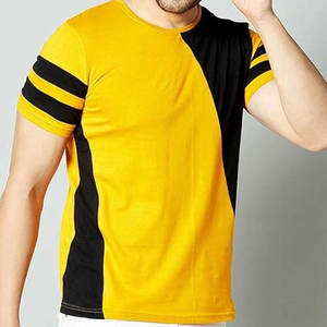 T-shirt pour hommes à manches courtes avec impression de logo personnalisée pour adultes - Product Image 1