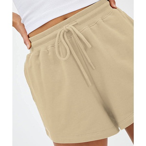 Pantalones cortos deportivos para mujer, nuevo diseño, talla grande, venta al por mayor, logotipo personalizado, botón, patrón de bolsillo, decoración, tela de moda - Product Image 4