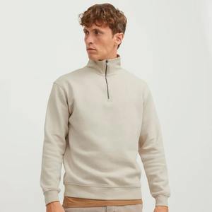 Dernière conception de pull 1/4 sweats à capuche à fermeture éclair pour hommes polaire personnalisé demi fermeture éclair col rond pull en gros vendeur - Product Image 2