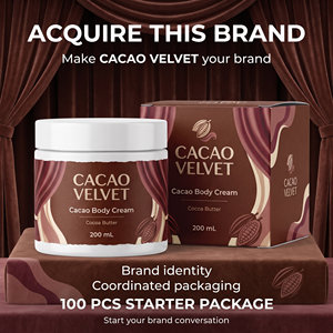 Crème pour le corps au cacao Velvet 200 ML - Hydratant visage et corps prêt à lancer - Product Image 6