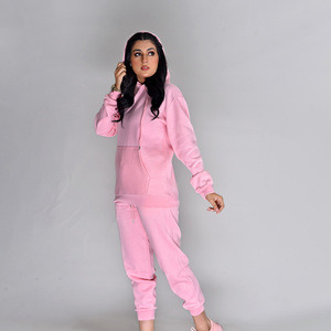 "Femmes Rose Élégant Survêtement Ensemble À Manches Longues Yoga Gym Porter Confortable 2 Pièces Sportswear Personnalisé Fitness Tenues" 2025 - Product Image 2