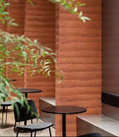 Panneaux en terre battue MCM légers, flexibles, ignifuges et imperméables pour revêtement mural extérieur, échantillons gratuits