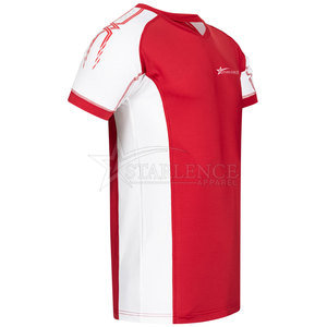 Unisex logotipo personalizado transpirable ligero cómodo camiseta de voleibol 100% poliéster hecho Pakistán OEM servicio al por mayor desgaste - Product Image 3