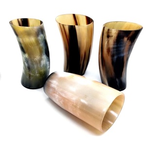 Verres à boire viking en corne de buffle de vache faits à la main avec taille personnalisée verre à corne courte couleur naturelle - Product Image 3