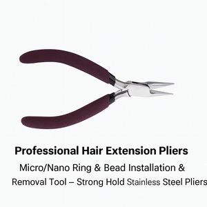 Juego de alicates profesionales para extensiones de cabello de acero inoxidable con sujeción fuerte - Product Image 6