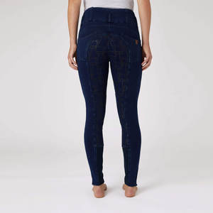 Pantalones y calzones de equitación de poliéster de LICRA con etiqueta privada, calzones de mujer de estilo único de alta calidad para montar a caballo - Product Image 3