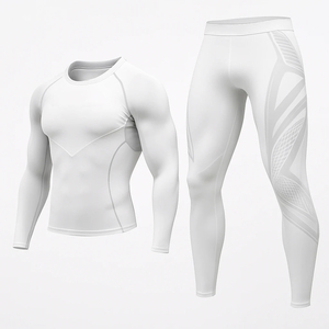 Premium Unisex <b>Compression</b> Rash Guard Set <b>Shirt</b> Pants 4-Way Stretch Breathable Quick Dry Eco-Friendly Anti-Bacterial UV - Product Image 5