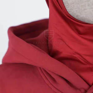 Sweat à capuche avec cagoule zippée 2 en 1 avec masque facial uni, en coton mélangé doux, pour la saison hivernale - Product Image 6