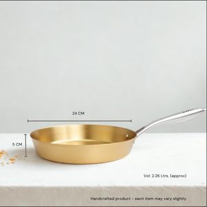 Pure Bronze Frying <b>Pan</b> Natural Durable Even Heating Cookware - Product Image 3