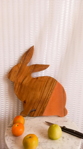 Tabla de cortar de madera clásica en forma de conejo, cocina casera, verduras, frutas, pizza, carne, queso, tabla de cortar, accesorios de cocina - Product Image 3