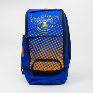 Sac à dos d'équipe en sublimation douce en gros avec impression couleur intégrale, fermeture éclair, sac de sport scolaire en Cordura, OEM SSB-0118 - Product Image 6