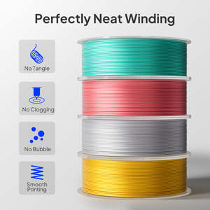 ELEGOO 3D Printer Filament 1KG Silk PLA 1.75mm Colored <b>Plastic</b> <b>Rods</b> - Product Image 3