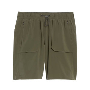 Short d'entraînement de gymnastique à taille élastique pour homme, tissu doux et respirant, pour la course à pied, le jogging et le fitness, usage décontracté, vintage et solide - Product Image 5