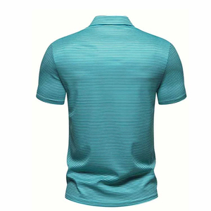 Polo pour homme 100 % coton fabriqué au Pakistan, décontracté, à manches courtes, pour le sport, avec impression de logo personnalisé, polos originaux 2026 - Product Image 2