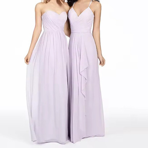 Fashion Chiffon Bridesmaid <strong>Dresses</strong> for Wedding Evening Party <strong>Dress</strong> <strong>Custom</strong> Summer Dusty Purple Strapless Maxi <strong>Dress</strong> - Product Image 2