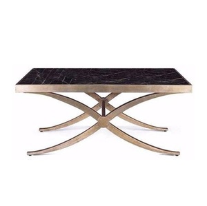 Tables gigognes et tables basses rondes de luxe modernes de forme carrée en verre meubles en métal nouveaux ménages à prix réduits - Product Image 3