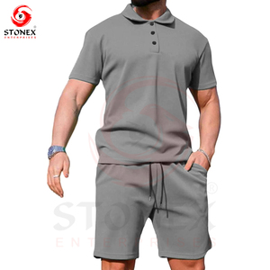 Wholesale Custom Summer New Arrival Sportswear Gym Tracksuit and Shorts 2 Piece Shorts Men T Shirt <b>Set</b> - Product Image 5
