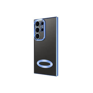 Coque en silicone mat ASMA Omega pour Samsung Galaxy S24 Ultra, étui premium électroplaqué avec protection de l'appareil photo et découpe de logo - Product Image 3
