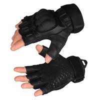 Gants tactiques mi-doigts en cuir souple antidérapant pour sports de plein air, gym, cyclisme, Pakistan