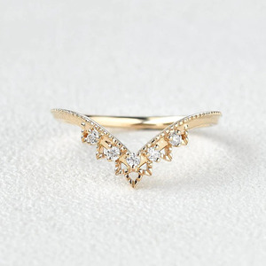 Anillo de Plata de Ley 925 Chapado en Oro para Mujer, Regalo de Boda, Compromiso, Aniversario, Fiesta, Día de San Valentín, Joyería Fina al por Mayor - Product Image 1