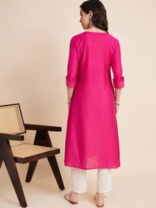 Ropa Étnica India, Kurtis de Rayón Listos para Usar, Estampados, Disponibles en Tallas Grandes, para Damas Indias/Pakistaníes, OEM, Elegantes, Corte en A, Largos - Product Image 5