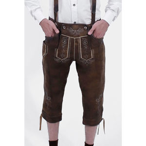 Rodilla de cintura media de cuero alemán tradicional bávaro de los hombres de la venta caliente del servicio del OEM del mejor precio - Product Image 1