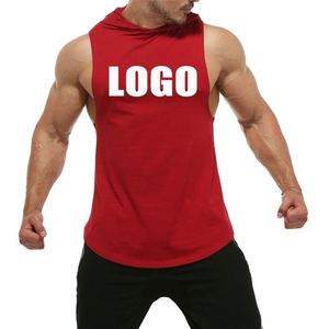 Tendencias superventas nuevo diseño gran oferta impreso hombres músculo sin mangas sudaderas con capucha chaleco gimnasio culturismo Stringer camisetas sin mangas - Product Image 1