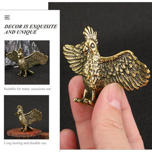 Escultura de Loro Dorado Volador de Latón Fundido, Decoración de Jardín para el Hogar, Loro de Lujo en Miniatura, Decoración de Interiores, Pequeña Estatua - Product Image 5