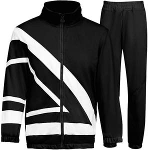 Ensemble de survêtement polaire décontracté pour homme, imprimé, écologique, à manches longues, avec cordon de serrage, séchage rapide, pour la course et le jogging, idéal pour l'hiver et le sport. - Product Image 3