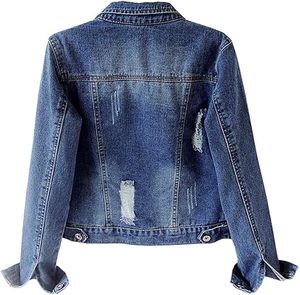 Vestes en jean pour hommes, décontractées, en jean, col montant, boutonnées, manteau oversize, vêtements d'extérieur - Product Image 5
