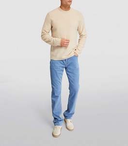 Nouveau Jean Homme Tendance Coupe Droite Formelle à Carreaux en Polyester/Coton Écologique Taille Haute avec Braguette Zippée Léger Grande Taille - Product Image 6