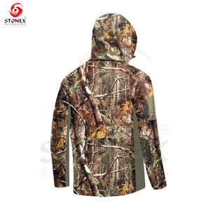 Ensemble de costume de chasse camouflage avec logo personnalisé professionnel vêtements en toile respirante avec motif solide prix d'usine direct - Product Image 5
