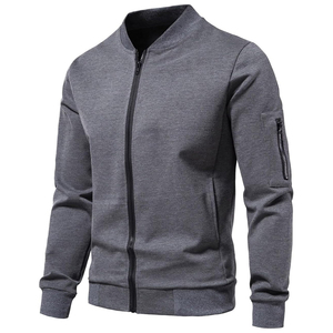 Veste universitaire matelassée pour hommes Letterman automne hiver haute qualité décontractée col montant coupe-vent en polaire personnalisée Varsity Jacket pour hommes - Product Image 1