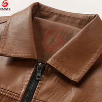 Chaqueta de Motocicleta para Hombre, Nueva, de Invierno, Impermeable, Transpirable, Ecológica, Resistente al Viento, de Alta Calidad, de Piel de Vaca, con Cierre y Tejido de Punto