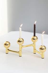 Portavelas de plata con cajón a juego integrado, soporte de vela de Metal moderno, luz de velas funcional decorativa, regalo de decoración del hogar - Product Image 2