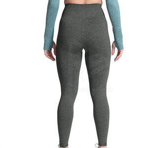 Impresión por sublimación Push Legging sólido transpirable venta directa de fábrica ropa de gimnasio pantalones de alta calidad mujeres logotipo personalizado medio - Product Image 5