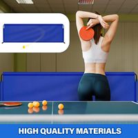 Barrière de tennis de table portable professionnelle, clôture de terrain pour un ramassage de balles plus rapide et une pratique organisée