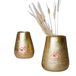 Grand vase à fleurs en tôle métallique, décoration de bureau et de coin de sol, vase de rangement pour fleurs - Product Image 3