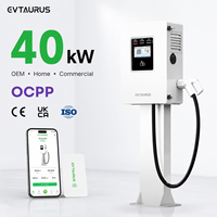 Borne de recharge rapide DC CCS2 GBT OCPP 40 kW intelligente, étanche IP54, certifiée CE, directement de l'usine OEM.
