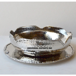 <b>Flower</b> Design Metal Chocolate Bowl Nickle Plated Handmade <b>Sweet</b> Bowl Classic Stylish Luxury New Chocolate Bowl - Product Image 5