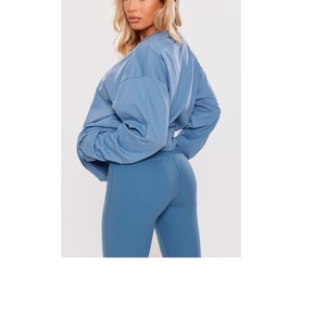 Camisa básica de Otoño de alta calidad Camiseta básica elástica de manga larga con cuello redondo Proveedor de ropa de mujer del proveedor BD - Product Image 4